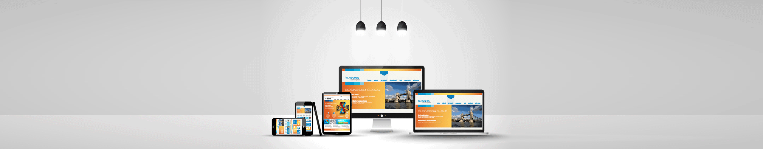 Simple, Clean and Responsive Design.  One website for all devices. Web, CMS and E-commerce